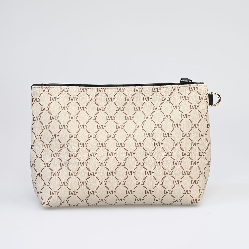 Necessaire Mosaic Bag | Beige/Black