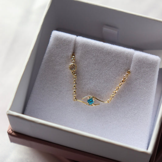 ΒΡΑΧΙΟΛΙ ΑΣΗΜΕΝΙΟ ΕΠΙΧΡΥΣΩΜΕΝΟ ΜΕ ΓΑΛΑΖΙΟ  ΜΑΤΑΚΙ