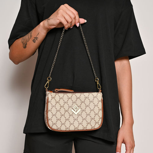 Caldera Small Mosaic Bag | Beige