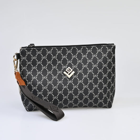 Necessaire Mosaic Bag | Beige/Black